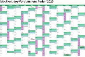 Jahreskalender 2021 mit feiertagen und kalenderwochen, hoch & quer. Sommerferien 2020 Mecklenburg Vorpommern Kalender Feiertagen Pdf Word The Beste Kalender