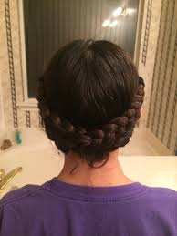 Braid Crown 1make Two Braids On The Back Of Your Head 2 Wrap Braids Around Head Braid Around Head Crown Braid Head Braid