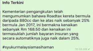 Menurut akta eksais 1976 dalam perintah duti eksais 2017 yang disiarkan warta kerajaan persekutuan, kadar cukai eksais bagi kenderaan mpv dengan kapasiti silinder di atas 1,000cc tetapi di bawah 1,500cc akan kembali kepada 60 peratus. Jpj Naikkan Kadar Fi Lesen Kenderaan Motor Sebenarnya My