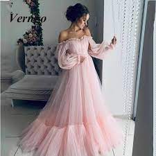 As far as summer wedding guest maxi dresses go, this one is super versatile. Verngo Off The Shoulder Maxi Dress For Wedding Guest Fluffy Tulle Dress For Women With Corset Long Sleeves Formal Dress Wedding Dresses Aliexpress