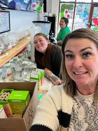 Sooooooo many Tea Kits ready for tomorrow!! Come out and see us(Ashley and  Scott) for Christmas in the square!! I'll be the one with blue lips! 🥶🤣