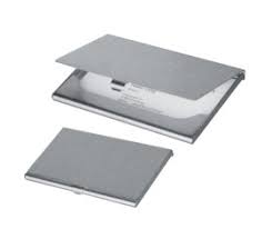 These faux leather business card holders are the perfect complement to your beautiful metal business cards or the cards you receive from others. Easy Gifts It S Easy Now Metal Business Card Holder Wales