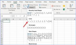 Select one of the other options to create a curved line or specialty line. How To Draw A Straight Line In Excel Or Word Excelnotes