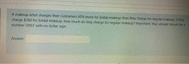 a makeup artist charges their customers