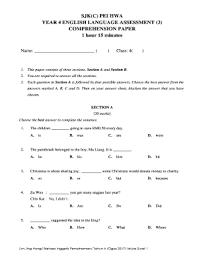There is a lot of books, user manual, or guidebook that related to sjk c pei hwa pdf, such as : Fillable Online Sjk C Pei Hwa Year 4 English Language Assessment 3 Fax Email Print Pdffiller