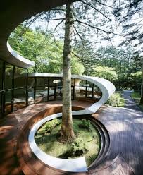 Shell House In Karuizawa In 2020 Organic Architecture Landscape Design Shell House