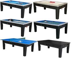 6 In 1 Combo Game Table Pool Air Hockey Ping Pong Roulette Poker Dining In Black By Berner Billiards Sala De Jogos Casas Mdf