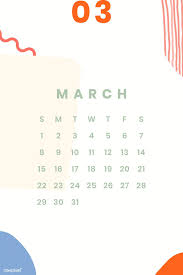 Download Premium Vector Of Colorful March Calendar 2020 Vector 1232461 Calendar 2020 Calendar Printables Calendar Design Template