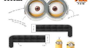 The Orange Coffee Cup Minion Goggles Minion Goggles Printable Halloween Masks Minion Costumes