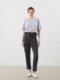 Antrasit Beli Lastikli Kadın Eşofman Altı - S5LM36Z8-R34 | LCW