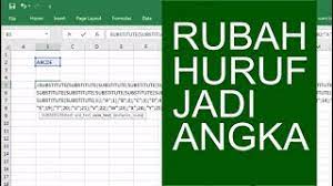 Tuliskan abjad dari huruf a sampai z. Cara Merubah Huruf A Z Menjadi Angka Youtube