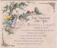 10 F 58 Friendship Card Hallmark Greeting Cards Friendship Cards Vintage Valentines