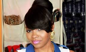 Instead of grabbing your hair and immediately twisting it into a bun, first separate the top half of your hair into a tight ponytail and. Whoops Black Hair Updo Hairstyles Bun Hairstyles Hair Styles
