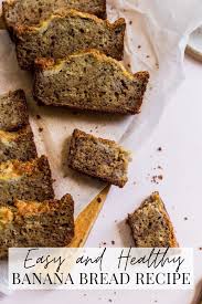 Easy And Healthy Banana Bread Recipe In 2020 Banana Bread Recipes Breakfast Recipes Sweet Unique Cakes Recipes