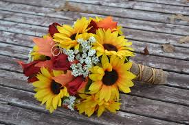 Make your own wedding bouquet with premium artificial sunflowers and flowers from afloral.com. Excited To Share This Item From My Etsy Shop Fall Wedding Bouquet Sunflower Wedding Bouque Sunflower Wedding Bouquet Fall Leaf Wedding Fall Wedding Bouquets