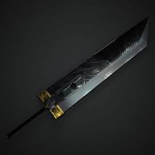 Buster Sword 3d Model 30 Fbx Obj Free3d Sword 3d Model Model