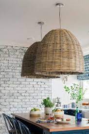 Flynn Rattan Pendant Light Wicker Eclectic Boho Mid Century Etsy Wicker Pendant Light Rattan Pendant Light Lodge Lighting