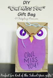 You've got to be quick to catch today's free, die cut design! Diy Owl Miss You Gift Bag Stockpiling Moms