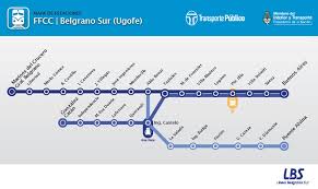 Tren roca (constitución ↔ a. Tsvial Tecnologia Y Seguridad Vial S A Recorrido Tren San Martin Ferrocarril Roca