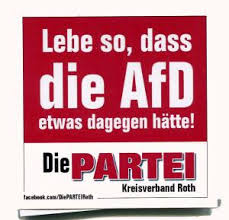 They are in some instances and for some of their old voters. Lebe So Dass Die Afd Etwas Dagegen Hatte Mit Partei Unterstutzungsbeitrag Aufkleber Paket Die Partei Roth Gruppen