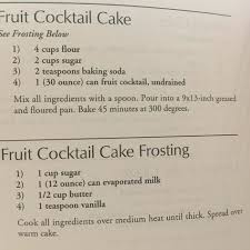 4 Ingredient Fruit Cocktail Cake Recipe Fruit Cocktail Cake Cocktail Cake Fruit Cocktails