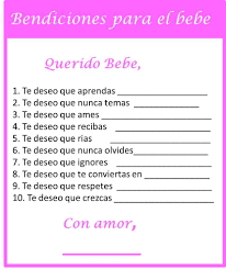 Baby Shower Games In Spanish My Practical Baby Shower Guide Baby Shower Wishes Baby Shower Printables Wishes For Baby