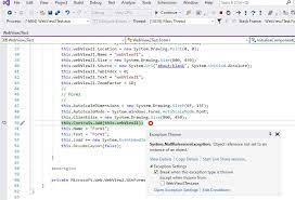 When i try to open the google forum short link in webview is showing error : System Nullreferenceexception When Debugging As Any Cpu Or X86 On 64 Bit Os Issue 431 Microsoftedge Webview2feedback Github