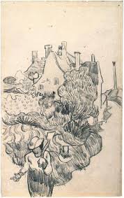 Vincent Van Gogh House At Auvers A Van Gogh Drawings Artist Van Gogh Van Gogh Art