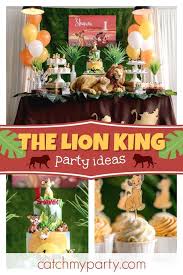 Birthday Party Theme Ideas For 3 Year Old Boy Simba Friends Birthday Simba Friends Catch My Party Lion King Party Decorations Lion King Birthday Party Ideas Lion King Party