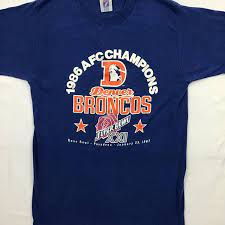 Find denver broncos designs printed with care on top quality garments. Vintage Super Bowl Xxi Denver Broncos T Shirt Sidelineswap