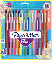 Bahagikan 144 dengan luas jubin dalam inci untuk mencari bilangan jubin yang anda perlukan untuk menutup satu kaki persegi. Amazon Com Paper Mate Flair Felt Tip Pens Medium Point 0 7 Millimeter Marker Pens Back To School Supplies For Teachers Students Assorted Colors 24 Count Office Products