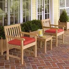 Outdoor Oxford Garden Classic Wood 3 Piece Chat Set Teak Outdoor Furniture Teak Patio Furniture Oxford Garden