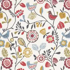 Wir zeigen die stofftrends für schön und praktisch: Clarke Clarke Studio G Englischer Dekostoff Baumwollstoff Halbpanama Polsterstoff Folki Folklore Blumen Vogel 138cm Breite Schoner Leben Dein Lieblingsladen Im Netz