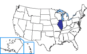 Representatives, state motto, state flower, state bird, state tree, state fish, state song, state mammal, 10 largest cities, famous. United States Geography For Kids Illinois