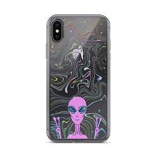 Alien Marble Phone Case Clear Aesthetic Case For Iphone 12 11 Etsy Clear Phone Case Geometric Iphone Case Animal Iphone Case