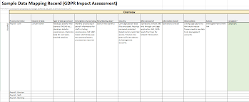 Gdpr Data Mapping Template 10 Print Ready Templates Demplates In 2020 Data Map Data Map