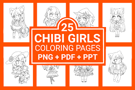 We will open a new window with a printable worksheet and answer key. 25 Chibi Girls Coloring Pages Graphic By Sido Kdp Creative Fabrica