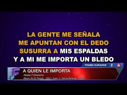 Alaska Y Dinarama A Quien Le Importa Karaoke Youtube Karaoke Alaska Y Dinarama Alaska