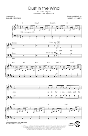 Kansas dust in the wind chords. Kansas Dust In The Wind Arr Roger Emerson Sheet Music Pdf Notes Chords Rock Score Satb Choir Download Printable Sku 437208