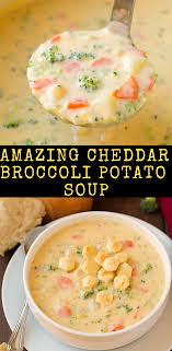 Amazing Cheddar Broccoli Potato Soup Trending Recipes Recipe Broccoli Potato Soup Fall Soup Recipes Cheddar Broccoli Potato Soup