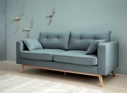 Skandinavisch jetzt bei wayfair.de entdecken & kostenfrei ab 30 € liefern lassen. 3 Sitzer Sofa Im Skandinavischen Stil Eisblau Brooke Maisons Du Monde