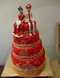 Indian Style For A Suriname Couple Indian Wedding Cakes Indian Cake Wedding Cake Red