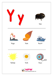 Things That Start With Y For Preschool Printable Worksheet Alphabet Worksheets Preschool Preschool Alphabet Learning Printable Preschool Worksheets