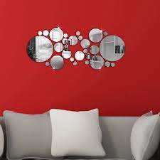 Mirrors └ home décor └ home, furniture & diy all categories antiques art baby books, comics & magazines business, office & industrial cameras & photography cars, motorcycles & vehicles clothes, shoes & accessories silver metal porthole nautical wall mirror shabby vintage chic bathroom home. 28pcs Set 3d Modern Mirror Wall Stickers Silver Acrylic Diy Mural Decal Home Living Room Bedroom Art Decor Removable Walmart Com Walmart Com