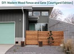 Privacy fence panels can solve a myriad of problems. Diy Modern Wood Fence And Gate Courtyard Edition Mymcmlife Com