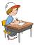 Student Sitting In Chair Clipart