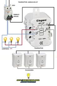 Esquemas Electricos Telerruptor Legrand Esquema Electrico Monofasico P Con Imagenes Esquemas Electricos Proyectos Electricos Conectores Electricos