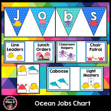 Under The Sea Jobs Chart By Tales From Miss D Teachers Pay
