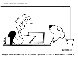 Dog Cartoons Job Interview Hr Dogs Accounting Accountant If You Know How To Beg We May Have A Posi Funny Friday Memes Business Cartoons Accounting Humor