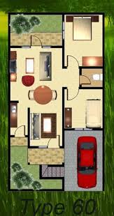 Contoh desain rumah minimalis type 45 terbaru 2015 desain. 30 Denah Rumah Type 60 1 2 Lantai Desain Minimalis Rumahpedia